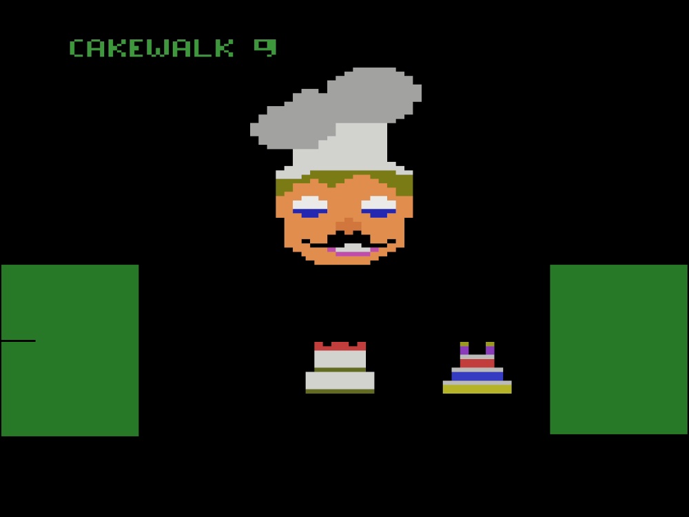Title Screen of Cakewalk for Atari 2600